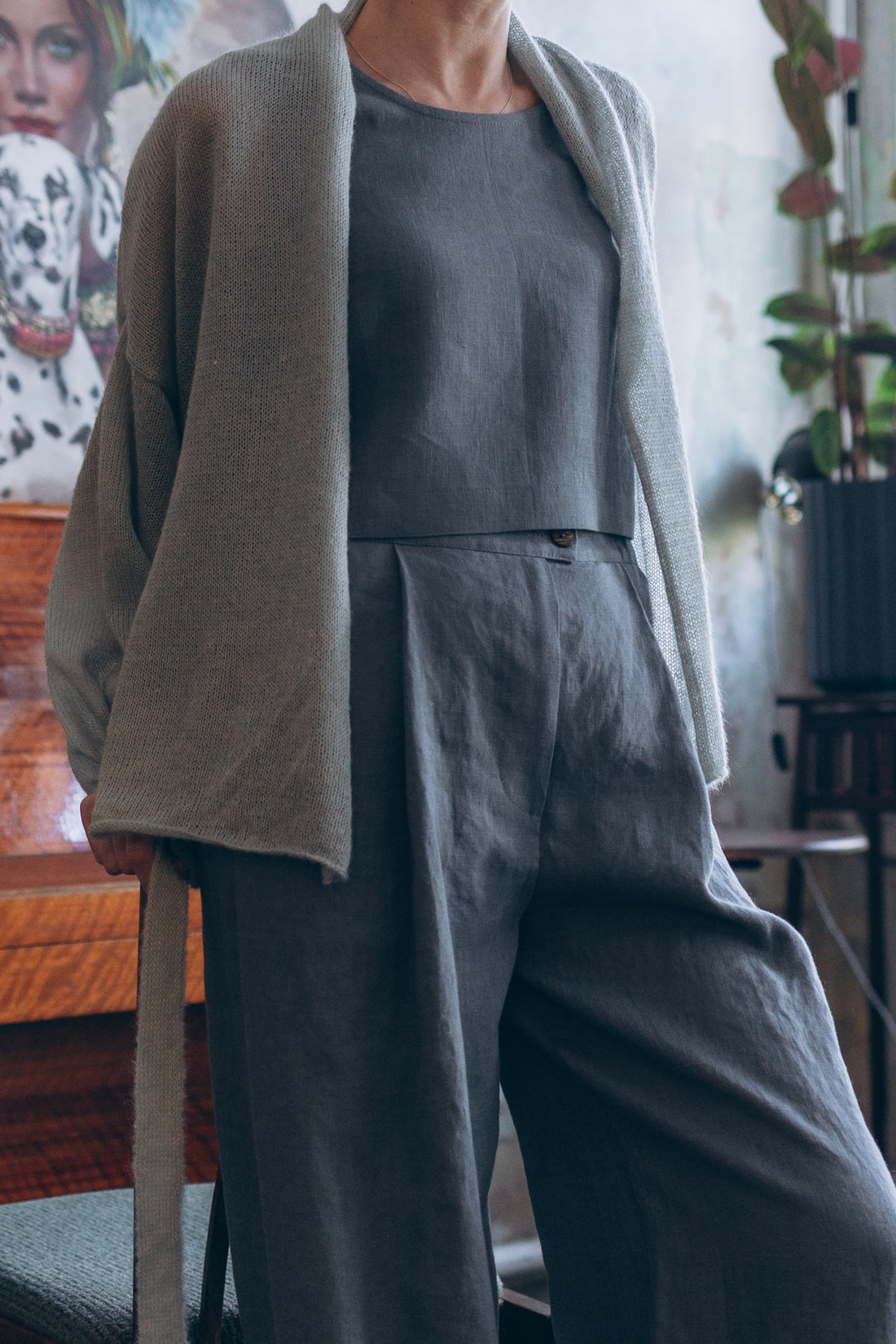 Weite Leinenhose "Elisa"