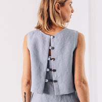 Slipkleid aus Leinen "Ruby"