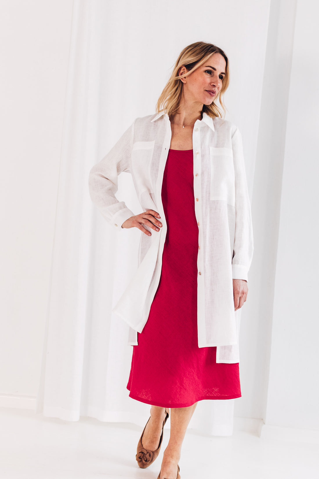 Leinen-Hemdkleid "Gaida"