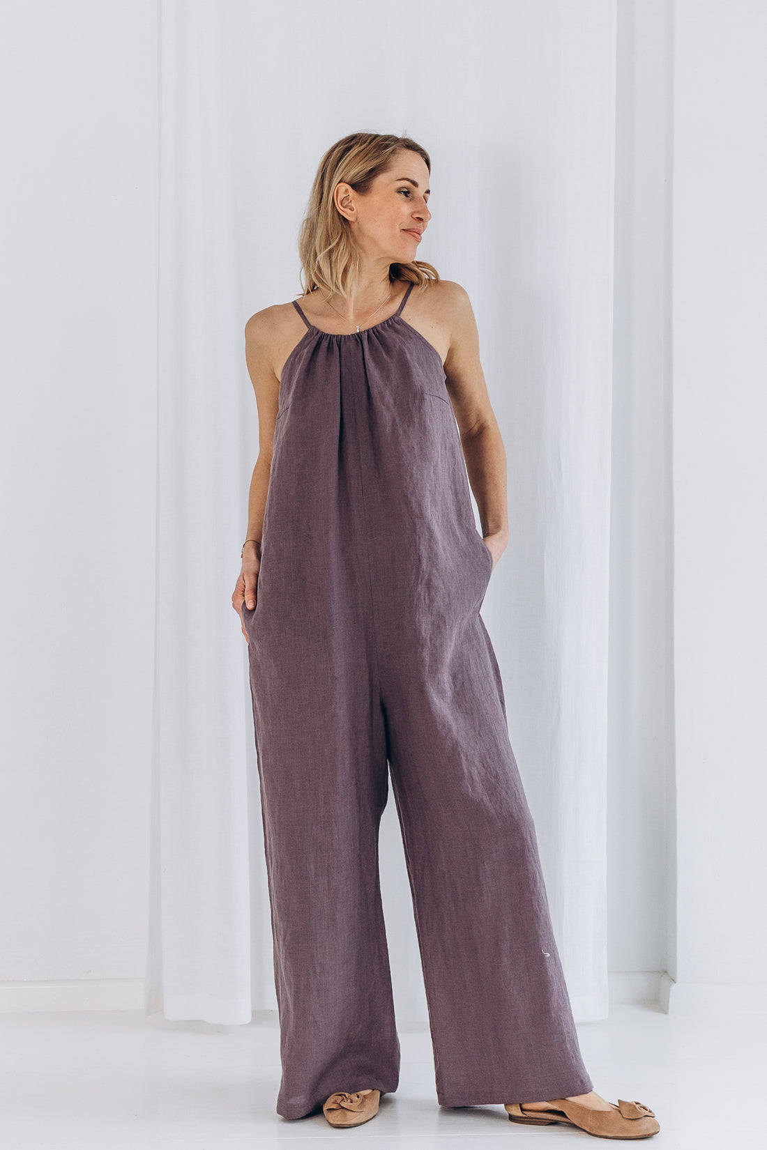 Overall aus leichten Leinen "Paula"