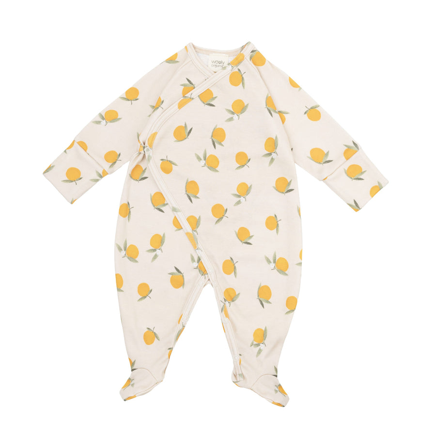 Wrap Pyjama aus Bio Baumwolle in 3 Farben