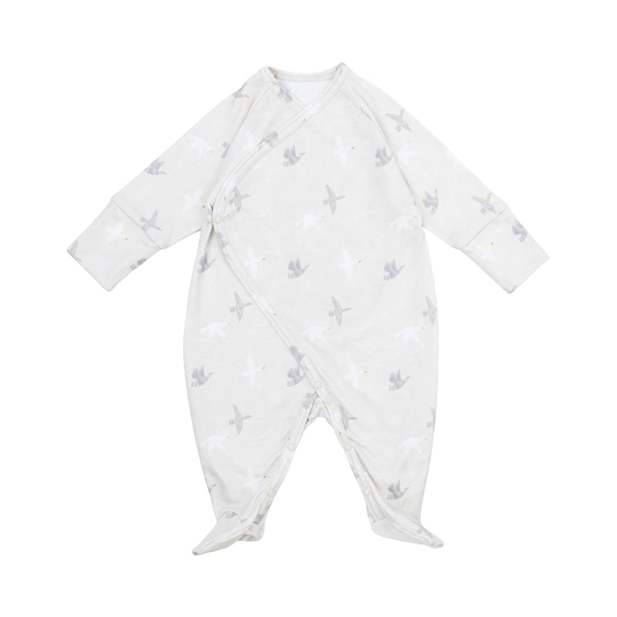 Wrap Pyjama aus Bio Baumwolle in 3 Farben
