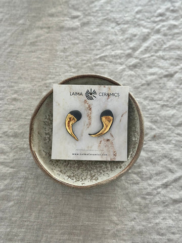 Handgefertigte Ohrringe aus Porzellan