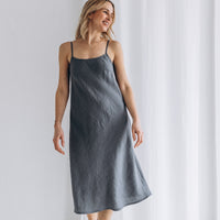 Slipkleid aus Leinen "Ruby"