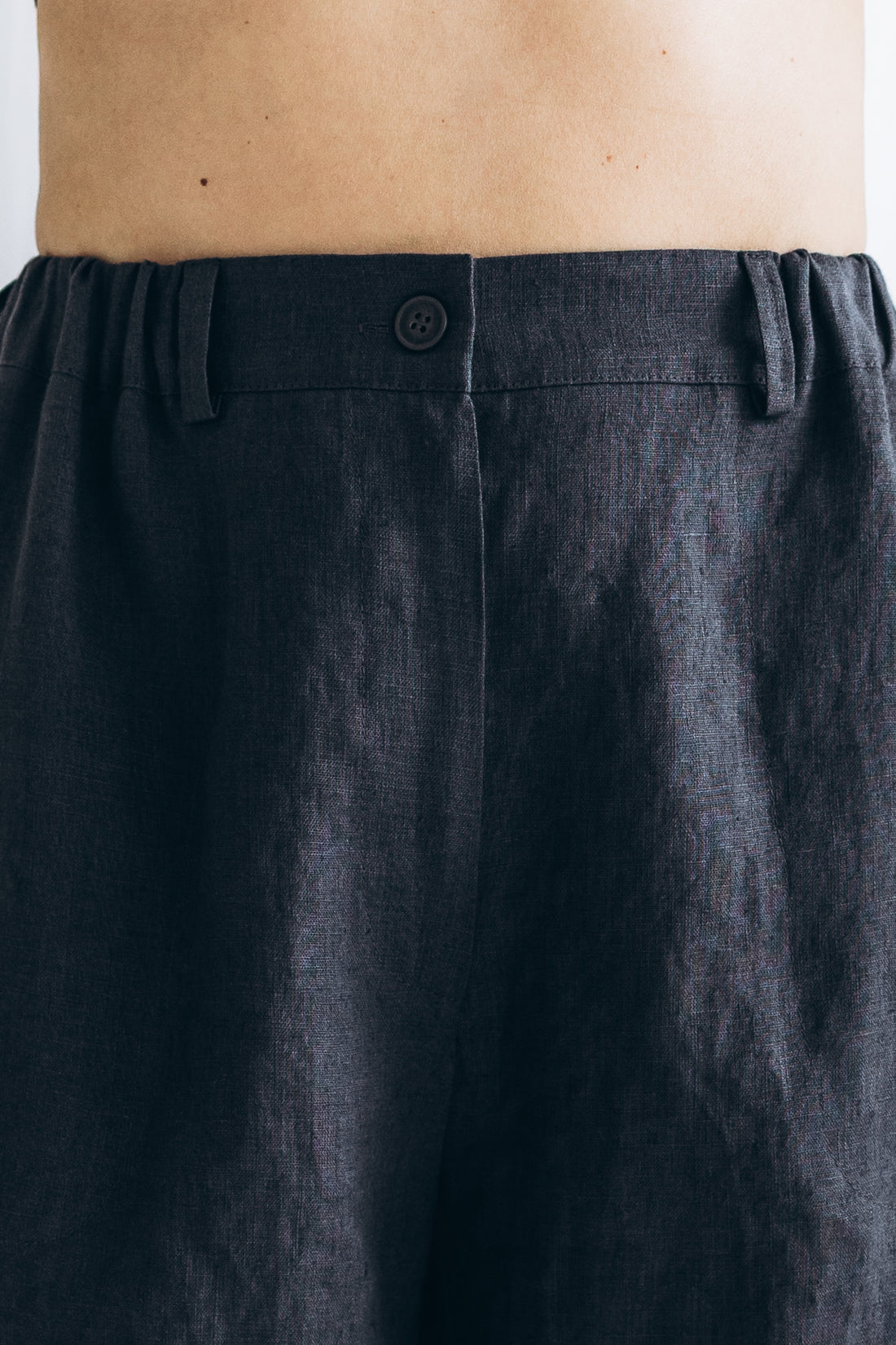 Kurze Leinenshorts "Iris"