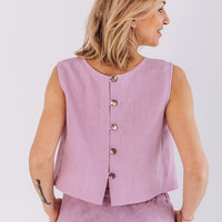 Crop Top aus Leinen "Julia"