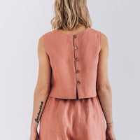 Crop Top aus Leinen "Julia"