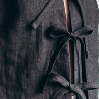 Ärmelloses Leinen Top "Luise" mit Bindebänder - The Baltic Shop