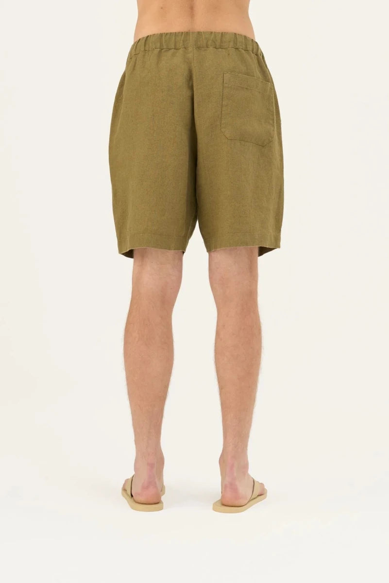Amabilis Shorts in Khaki – Entspannter Sommerkomfort aus Leinen - The Baltic Shop