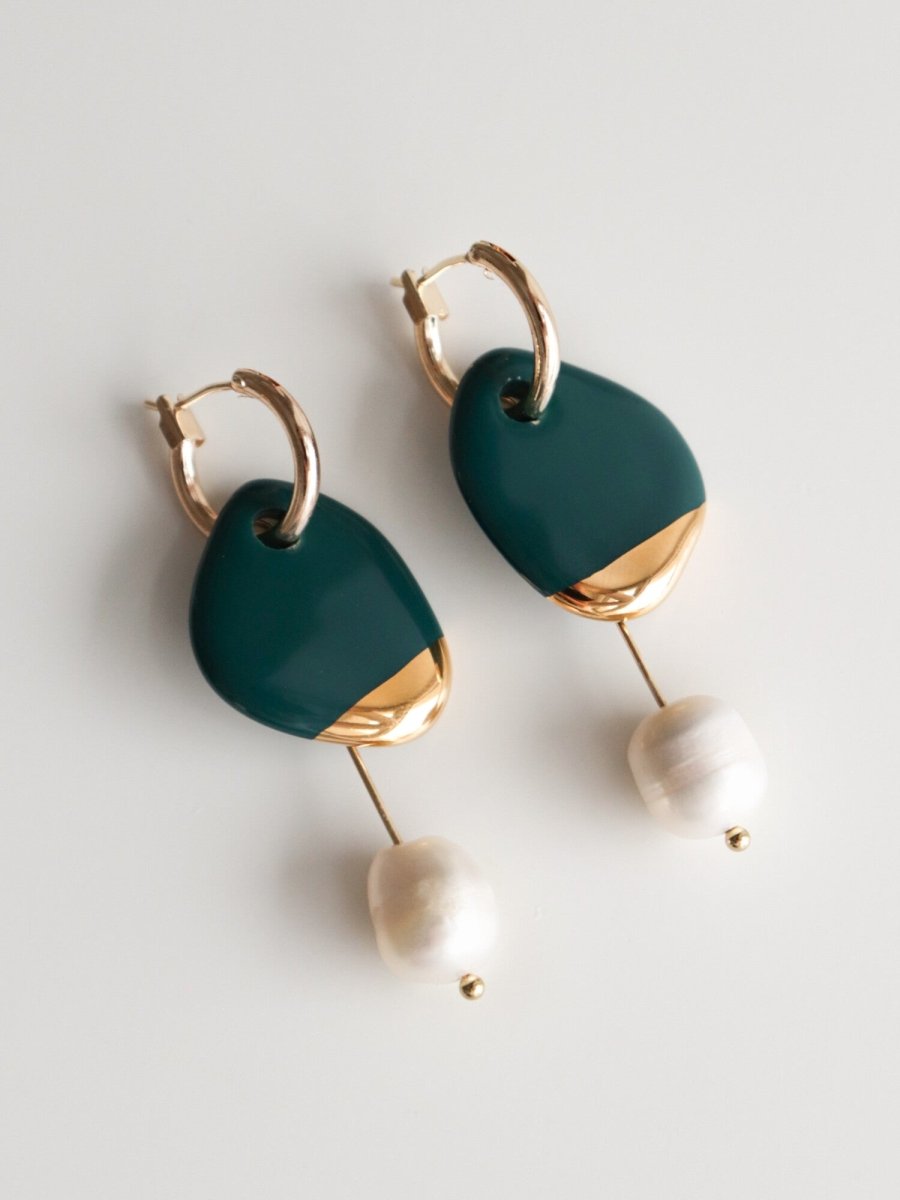 "Arp" Ohrringe aus Porzellan - The Baltic Shop