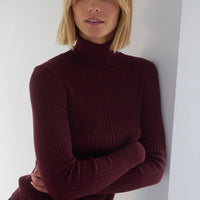 Austė: Hellebore Rollkragenpullover aus Merinowolle - The Baltic Shop