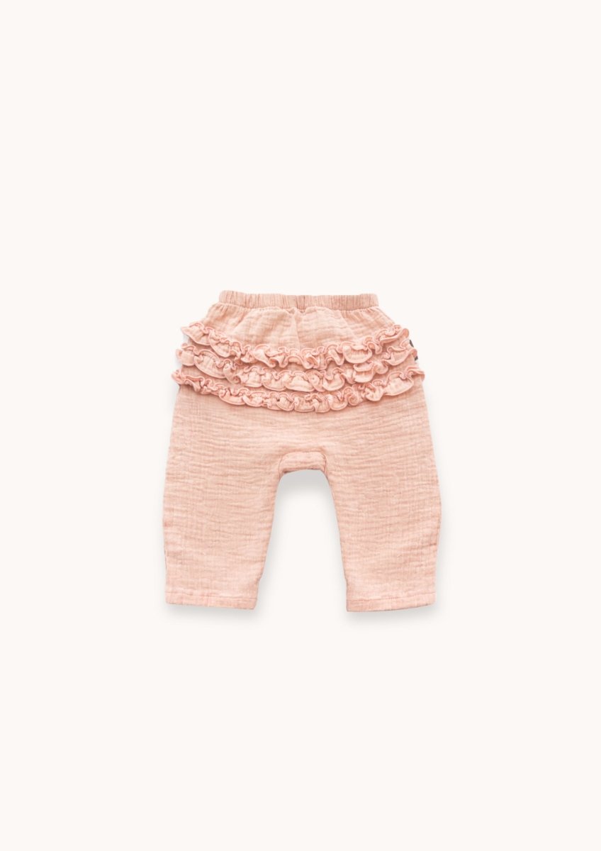 Baby Musselin - Hose mit Rüschen - The Baltic Shop