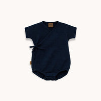 Baby Musselin Wickelromper – weicher Sommer - Body aus Bio - Baumwolle - The Baltic Shop