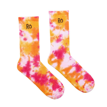 Batiksocken aus Bambus Viscose "Sunset" - The Baltic Shop