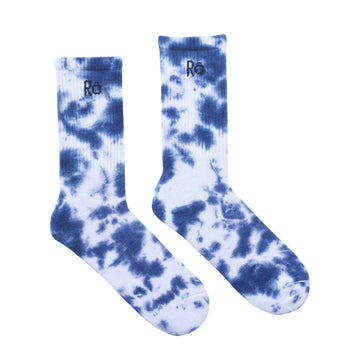 Batiksocken aus Bambusviscose in Blau - The Baltic Shop