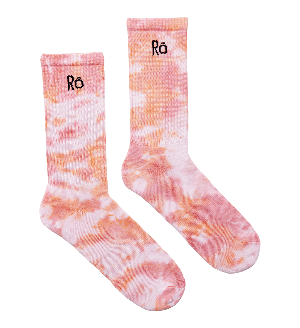 Batiksocken "Peachy Serenade" - The Baltic Shop