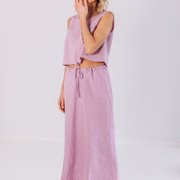 Bodenlanger Rock aus Leinen "Lina" - The Baltic Shop
