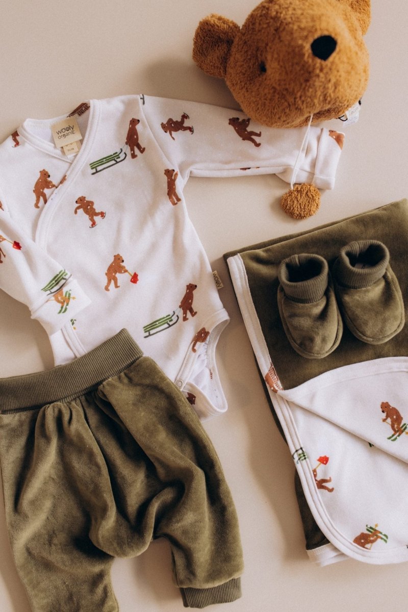 Body aus Bio Baumwoole mit winterlichen Motiv - The Baltic Shop