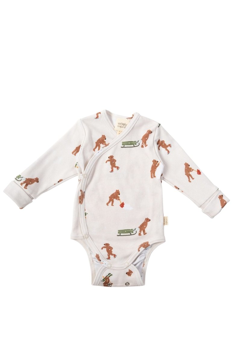 Body aus Bio Baumwoole mit winterlichen Motiv - The Baltic Shop