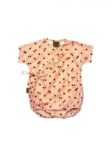 Body in Pfirsichfarbe mit Kirschenmuster - The Baltic Shop