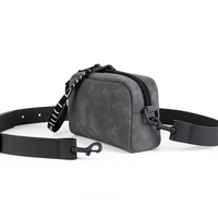 Everyday Kameratasche in dunkelgrau mit schwarzen Riemen