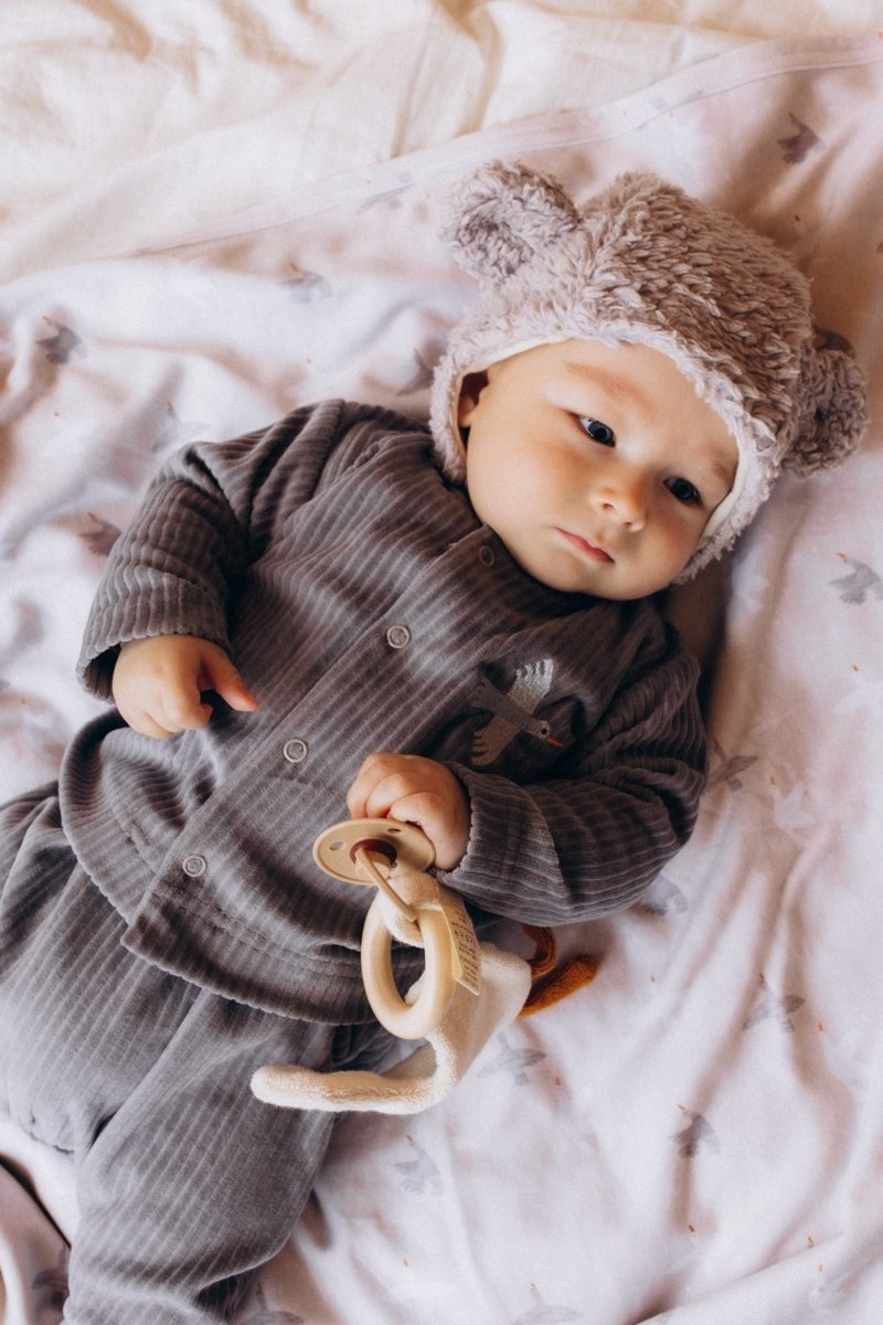 Cordjacke aus Bio Baumwolle mit Gans Stickerei - The Baltic Shop