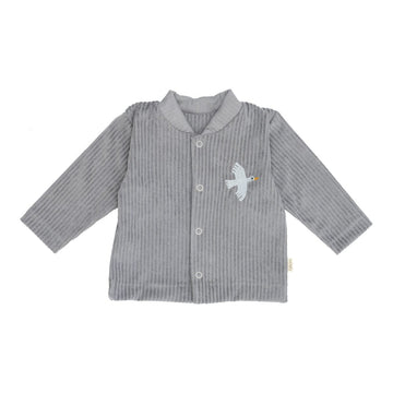 Cordjacke aus Bio Baumwolle mit Gans Stickerei - The Baltic Shop
