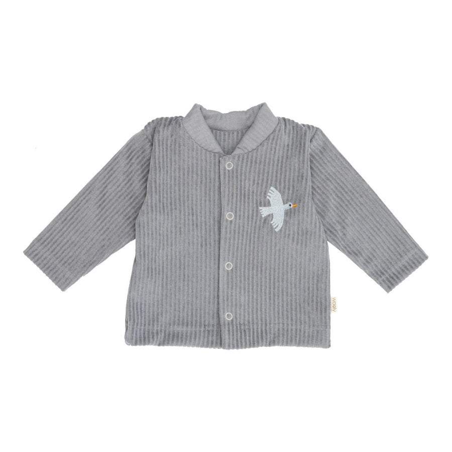Cordjacke aus Bio Baumwolle mit Gans Stickerei - The Baltic Shop