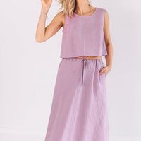 Crop Top aus Leinen "Julia" - The Baltic Shop