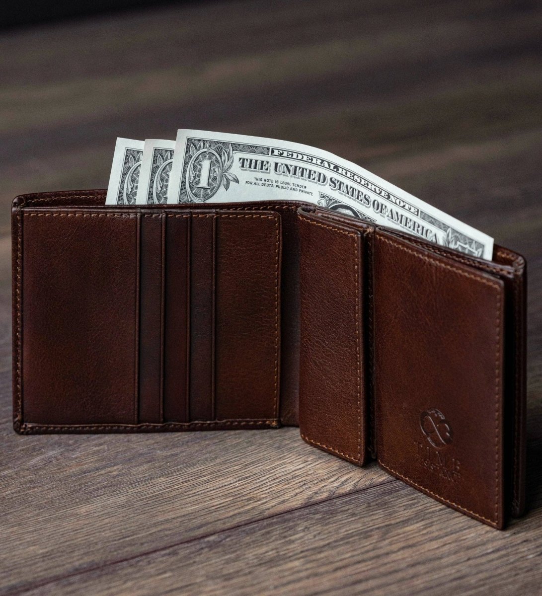 Daniel – Leder-Bifold-Portemonnaie - The Baltic Shop