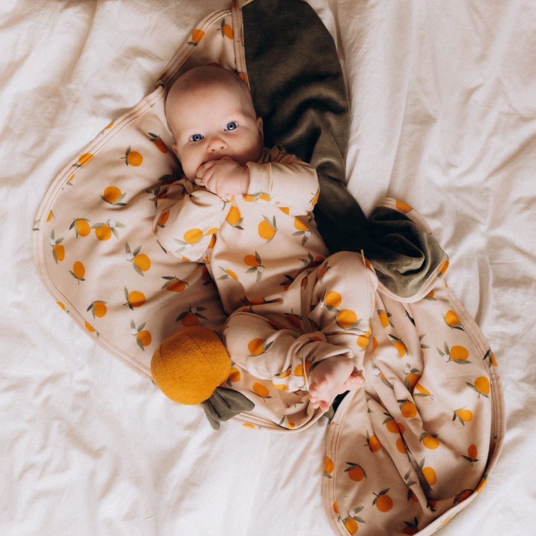 Decke für Baby aus Velour Bio Baumwolle in 2 Farben - The Baltic Shop