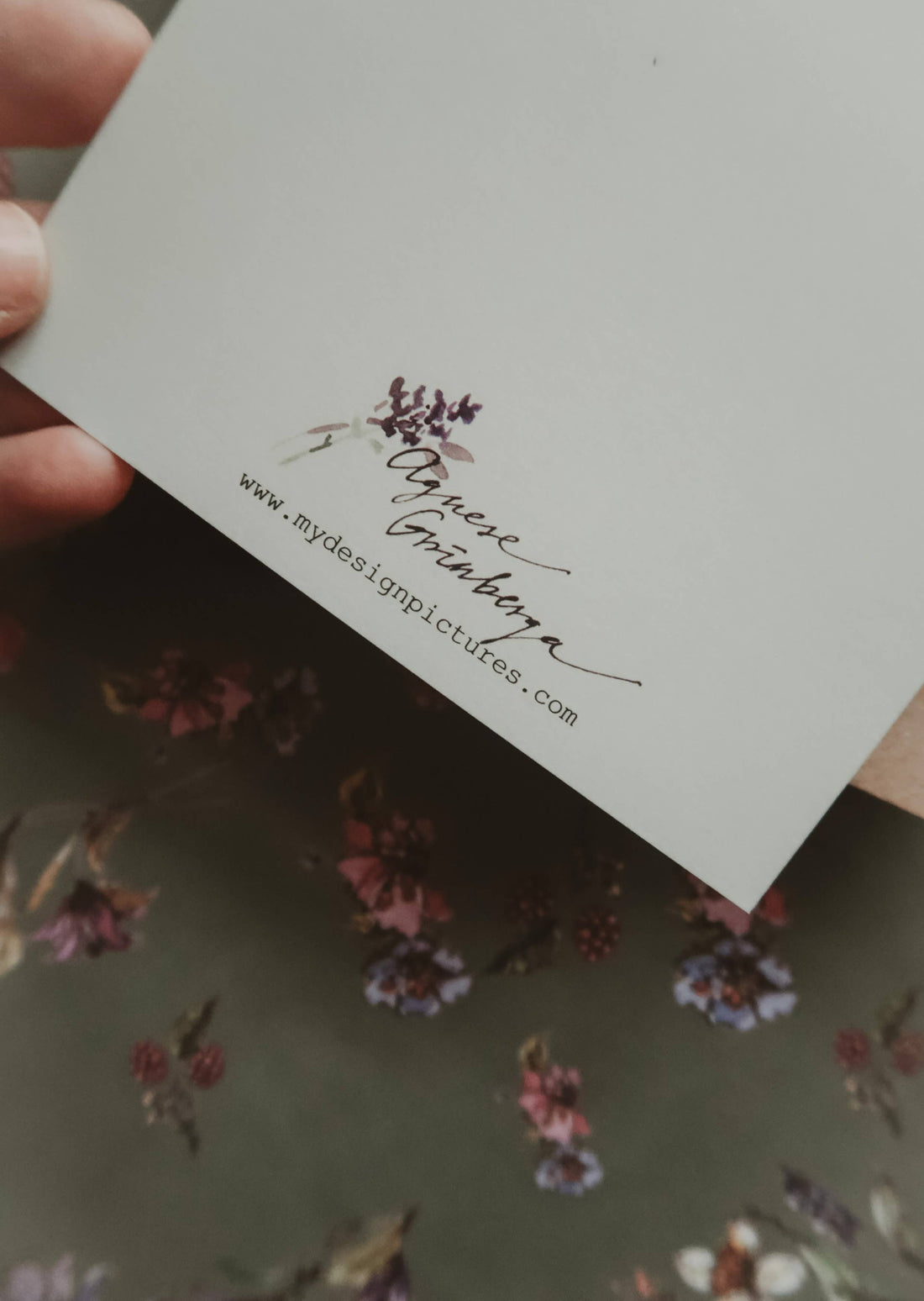 Klappkarte - Lily Flowers
