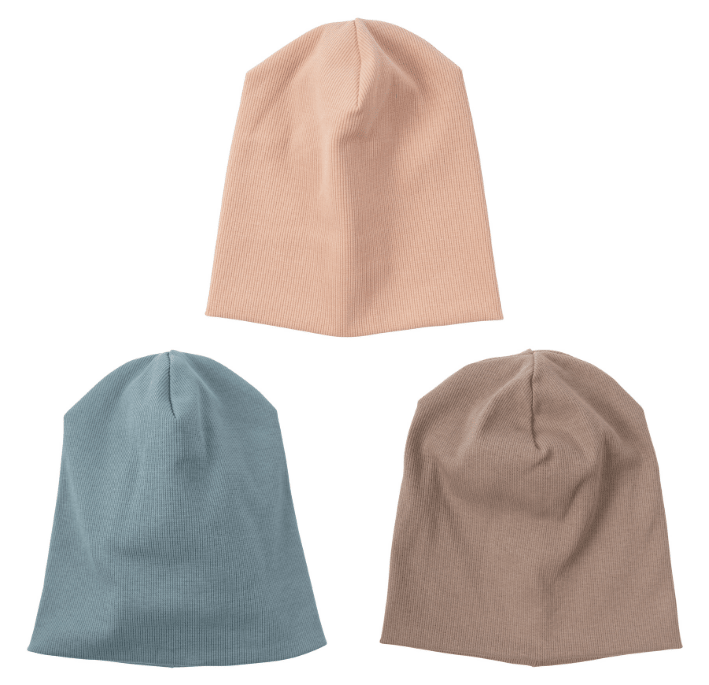 Double Rib Beanie aus Bio Baumwolle in 3 Farben - The Baltic Shop