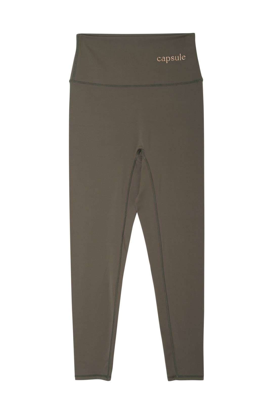 Olivgrüne Leggings – figurbetont & bequem
