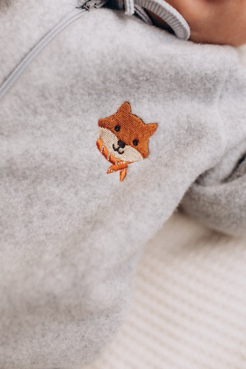Fleece-Overall mit Fuchs aus Bio-Baumwolle - The Baltic Shop