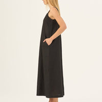 Fugue Leinenkleid in Schwarz - The Baltic Shop