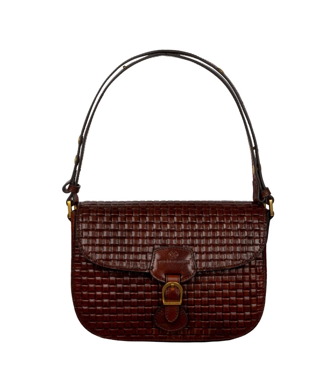 Geflochtene Ledertasche in Braun - The Baltic Shop