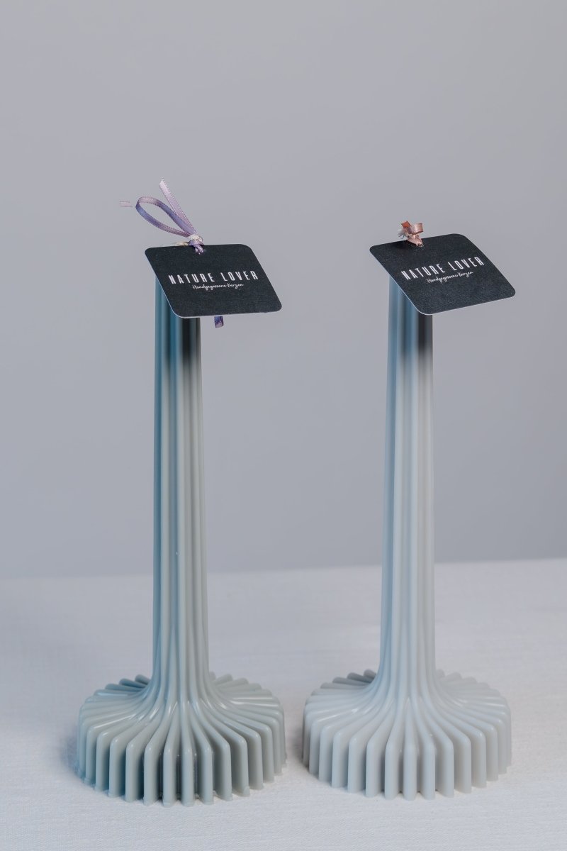 Geometrische Stabkerze aus Rapswachs - The Baltic Shop