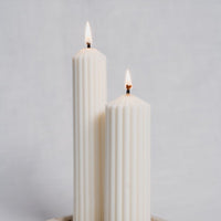 Gerillte Kerze aus Soja und Rapswachs in 2 Größen - The Baltic Shop