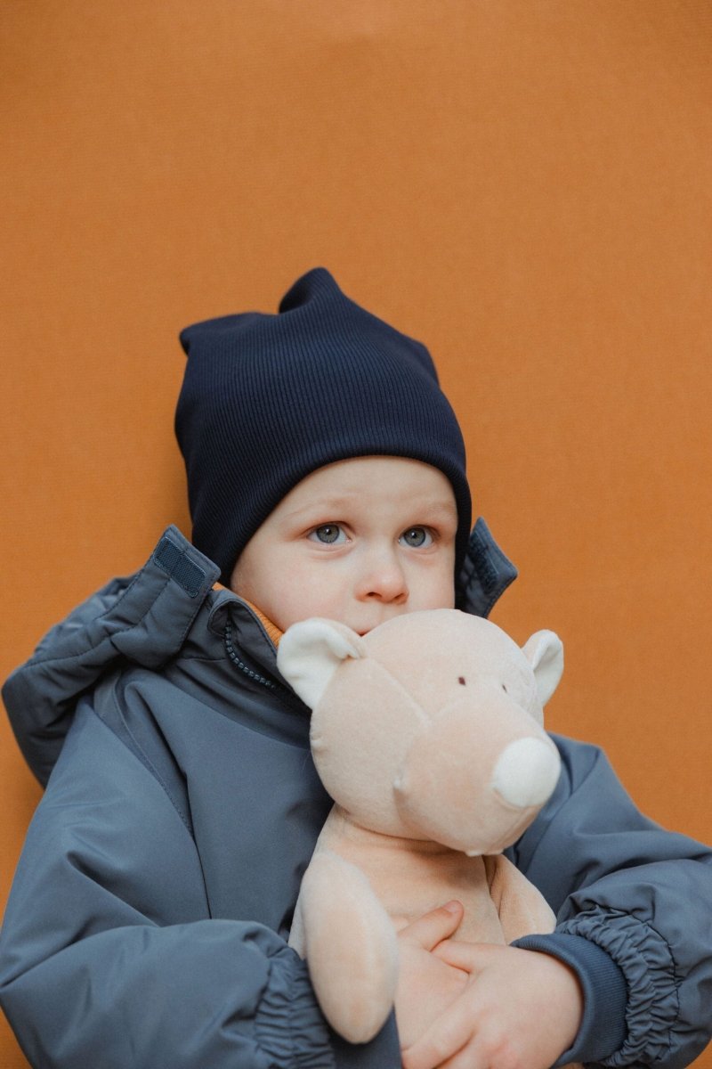 Gerippter Beanie aus Bio Baumwolle - The Baltic Shop