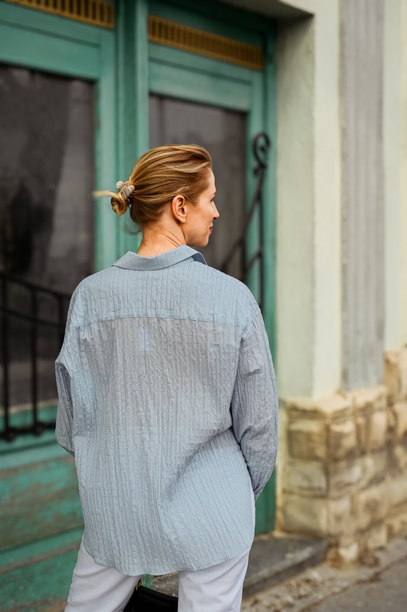 Hemd aus Baumwolle in Himmelblau - The Baltic Shop