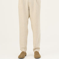 Herren Leinenhose in Beige – Lockere Hose aus 100 % Leinen - The Baltic Shop