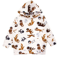 Hoodie mit Allover Katzen - und Hundedruck - The Baltic Shop