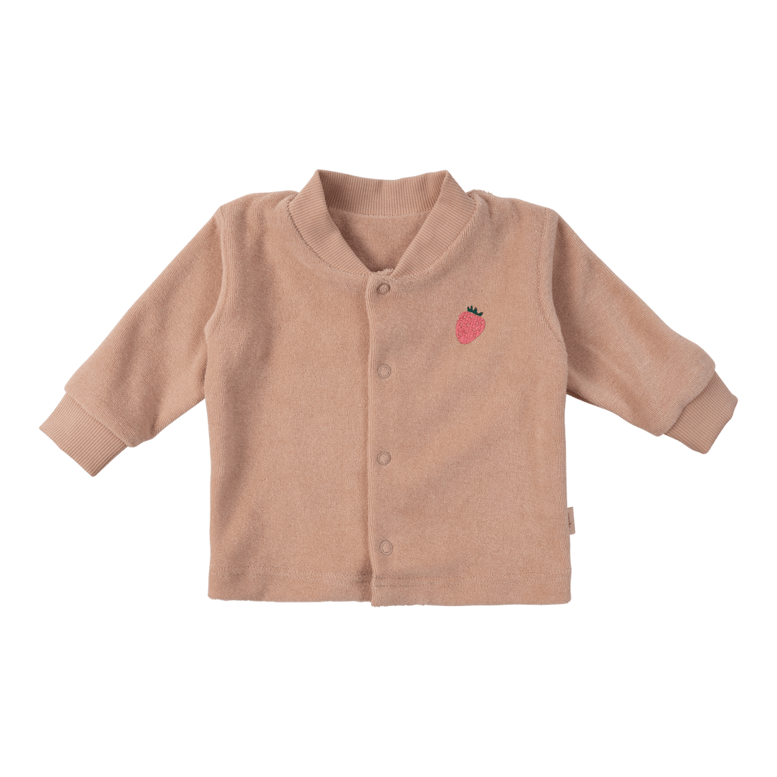 Jacke aus Bio Baumwolle mit Erdbeerstickerei - The Baltic Shop