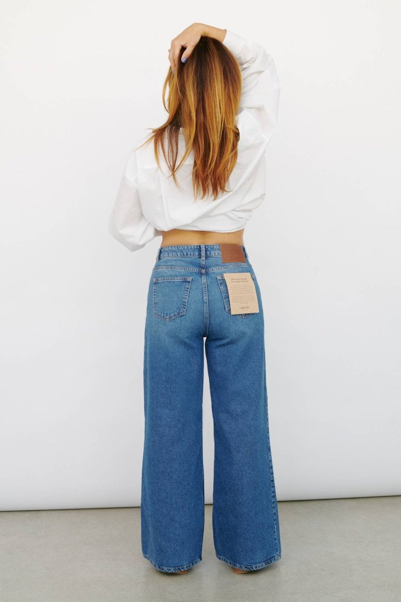 Jeans 'HARLEM', hochwertiger Denim mit weitem Bein - The Baltic Shop