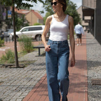 Jeans 'HARLEM', hochwertiger Denim mit weitem Bein - The Baltic Shop