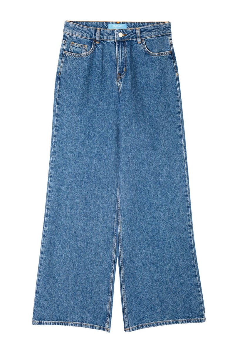 Jeans 'HARLEM', hochwertiger Denim mit weitem Bein - The Baltic Shop