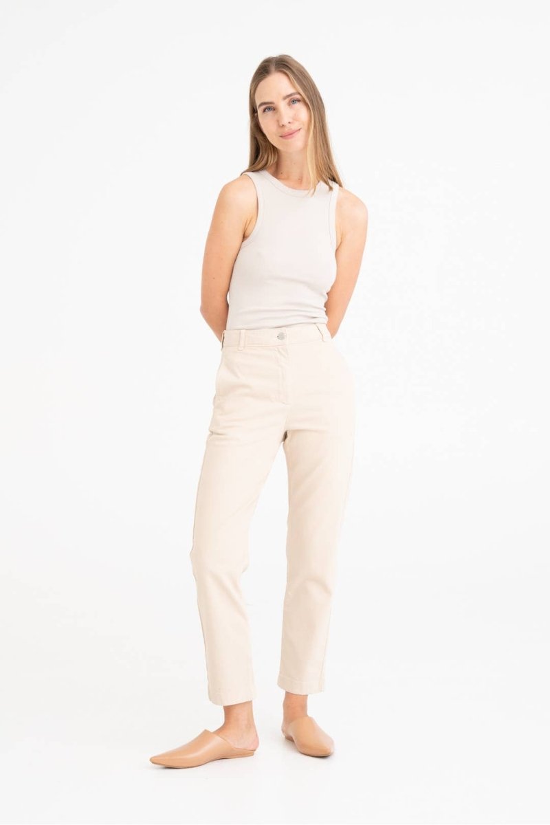 Jeans 'LUCA' - hellbeige Stretch - Denim - The Baltic Shop