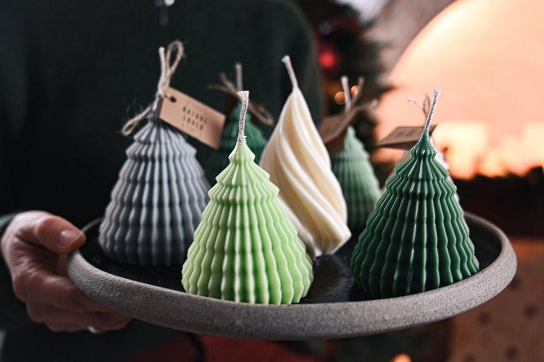 Kerze - Christbaum aus Sojawachs - The Baltic Shop