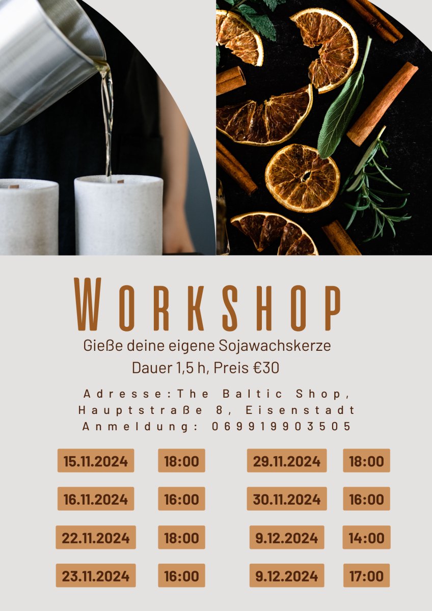 Kerzenworkshop - The Baltic Shop